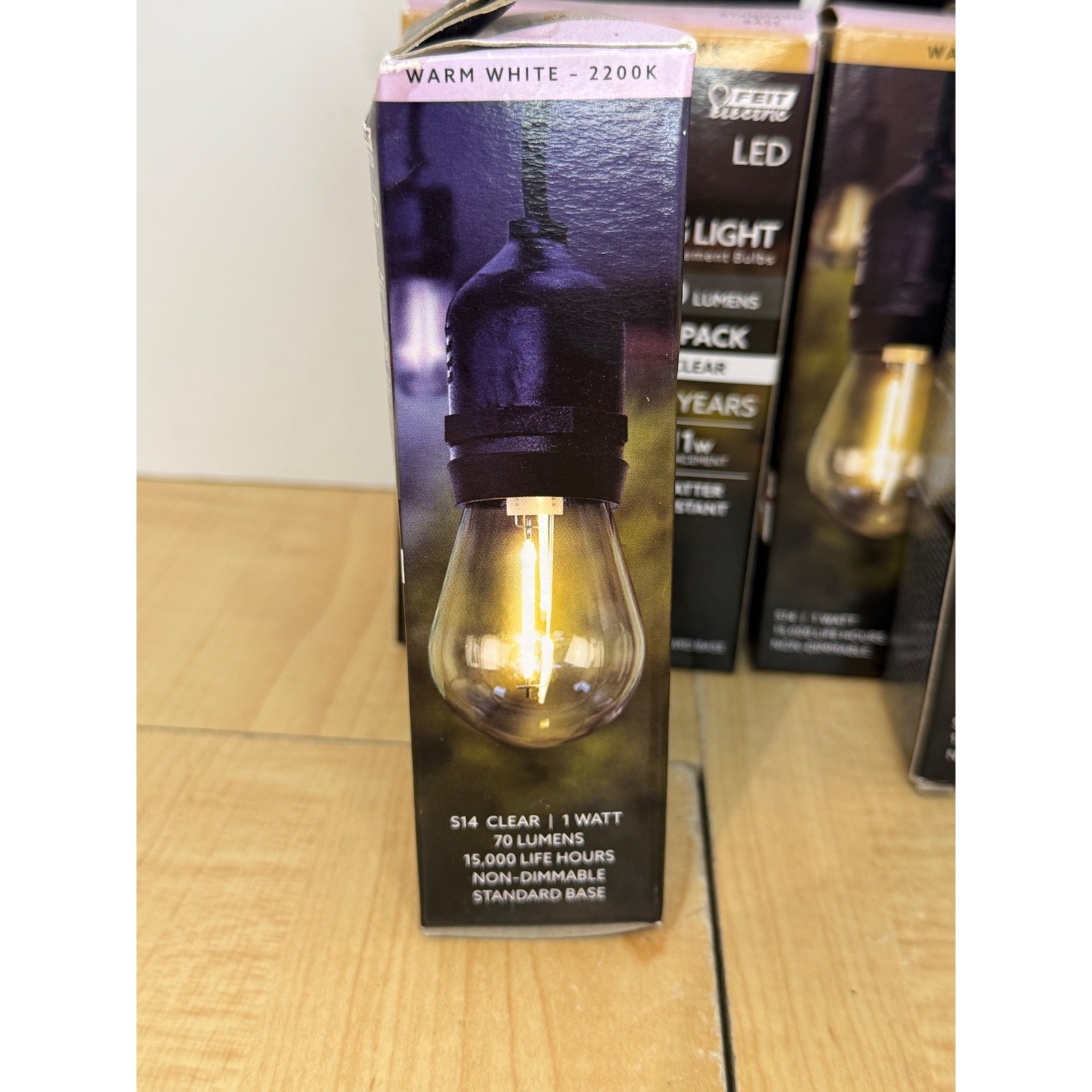 Feit Electric S14 LED String Light Replacement Bulbs 2200K Warm White 16 Pack