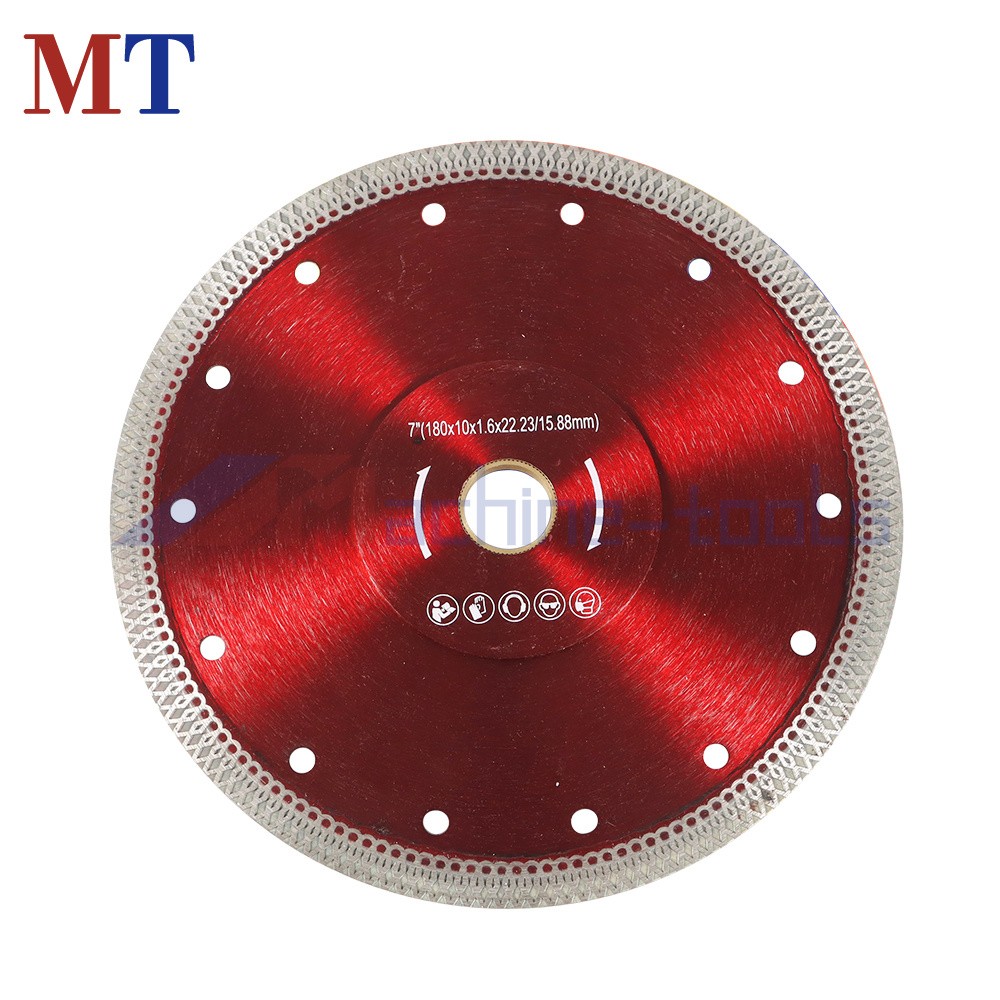 Red 7 Inch Super Thin Diamond Porcelain Cutting Blade Tile Blade For Cutting