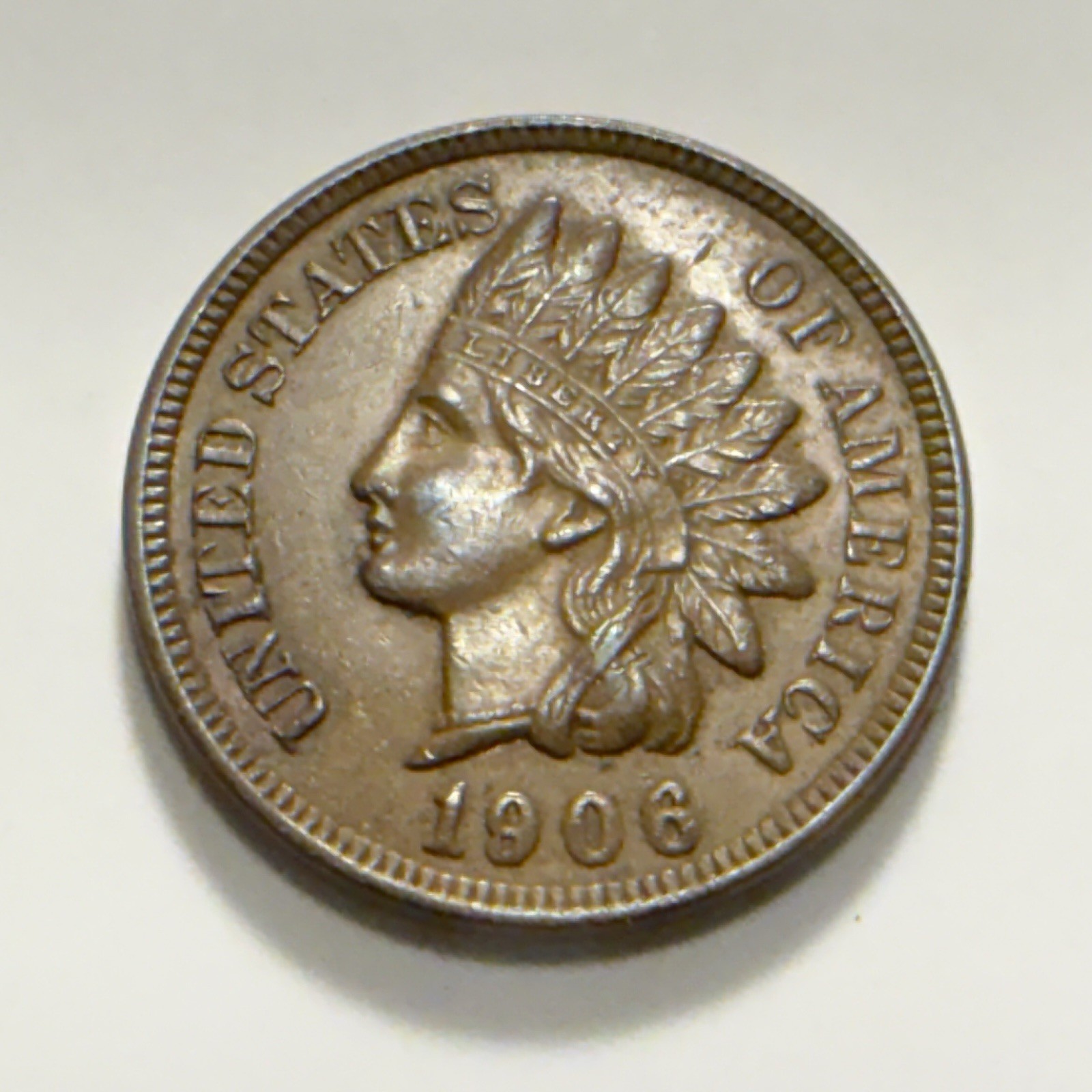 1906 Indian Head Cent - Uncirculated Nice Original Copper