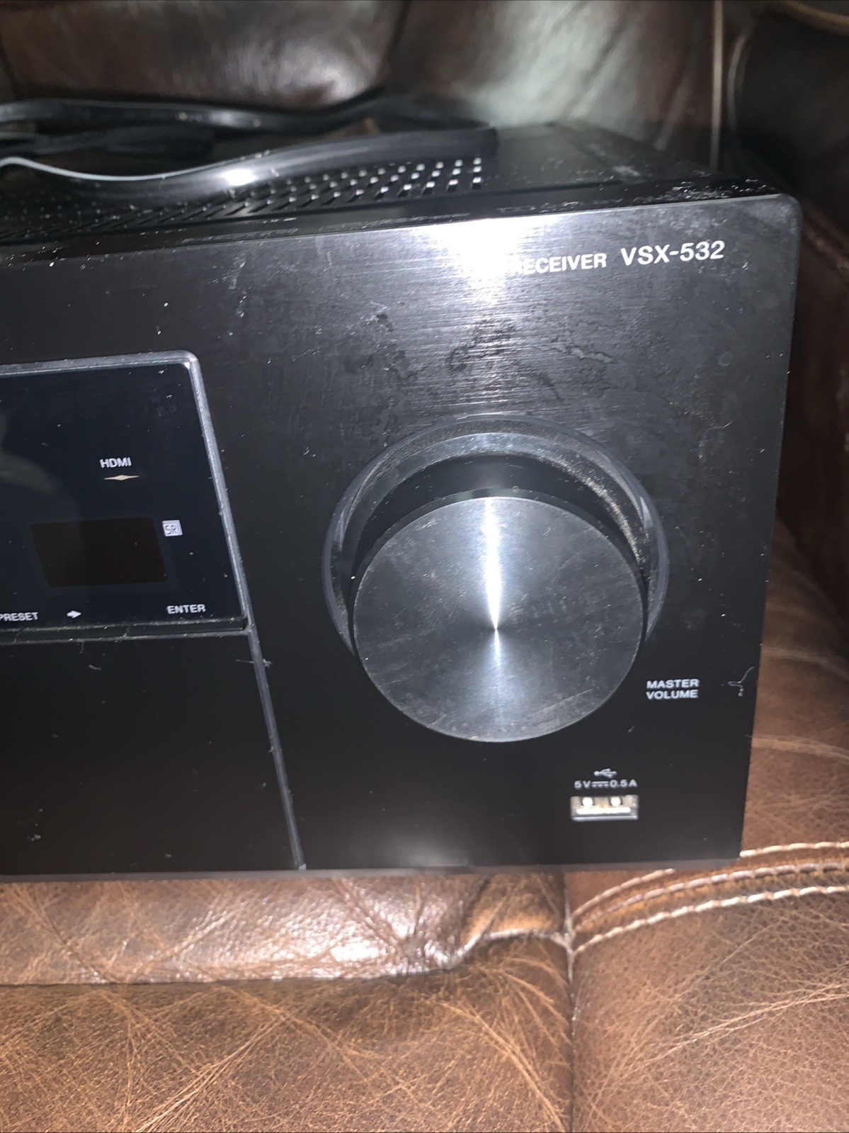FOR PARTS- Pioneer Surround Sound A/V Receiver VSX-532 5.1 Channel NOT WORKING