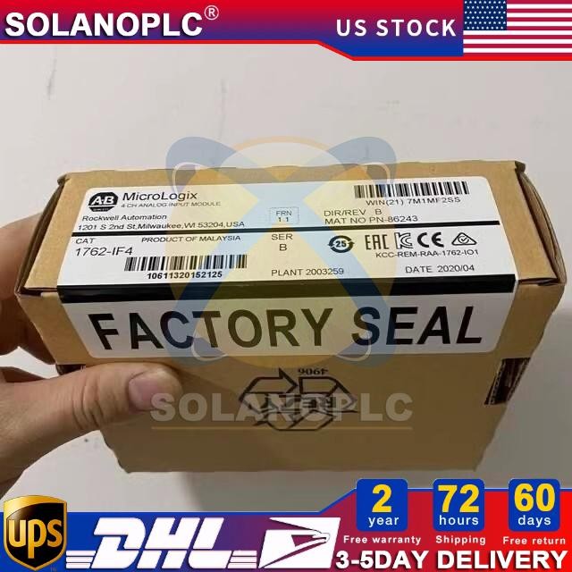 nEW INBOX Allen-Bradley 1762-IF4 SER B MicroLogix 4 Point Analog Input Module