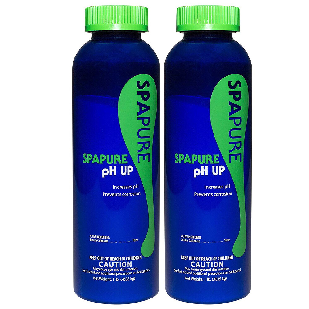 SpaPure pH Up 16oz 2 Pack Increases pH & Prevents Corrosion for Spas & Hot Tubs