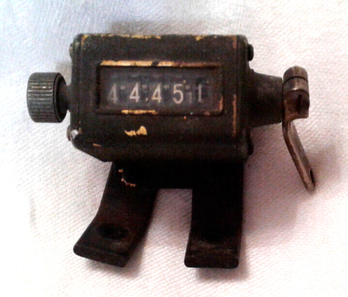 Vintage Veeder Mfg Resettable Mechanical Counter - 5 Digit - Works