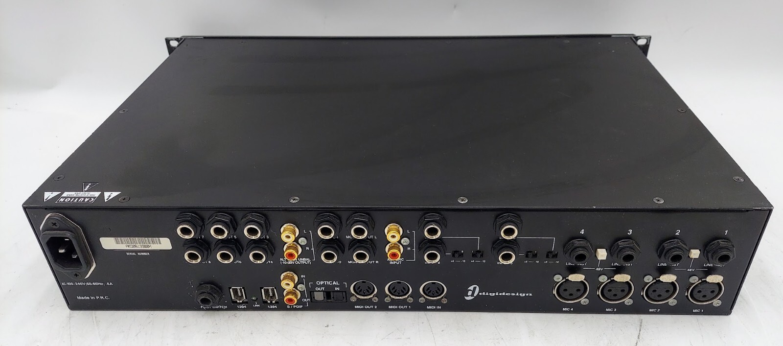 Digidesign Digi 002 Rack Firewire Audio Midi Digital Recording Interface