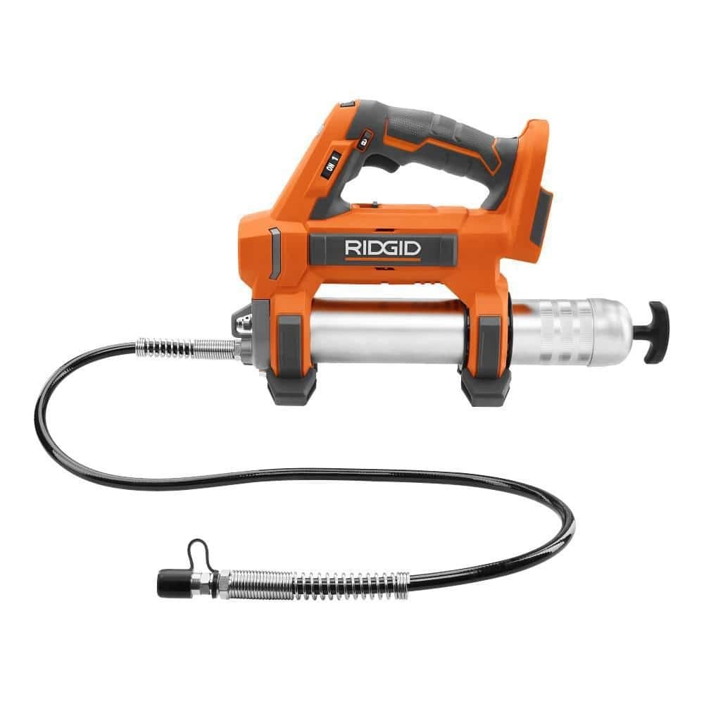 RIDGID Grease Gun 18 Volt Cordless Variable Speed Cushioned Grip Air Tool Only
