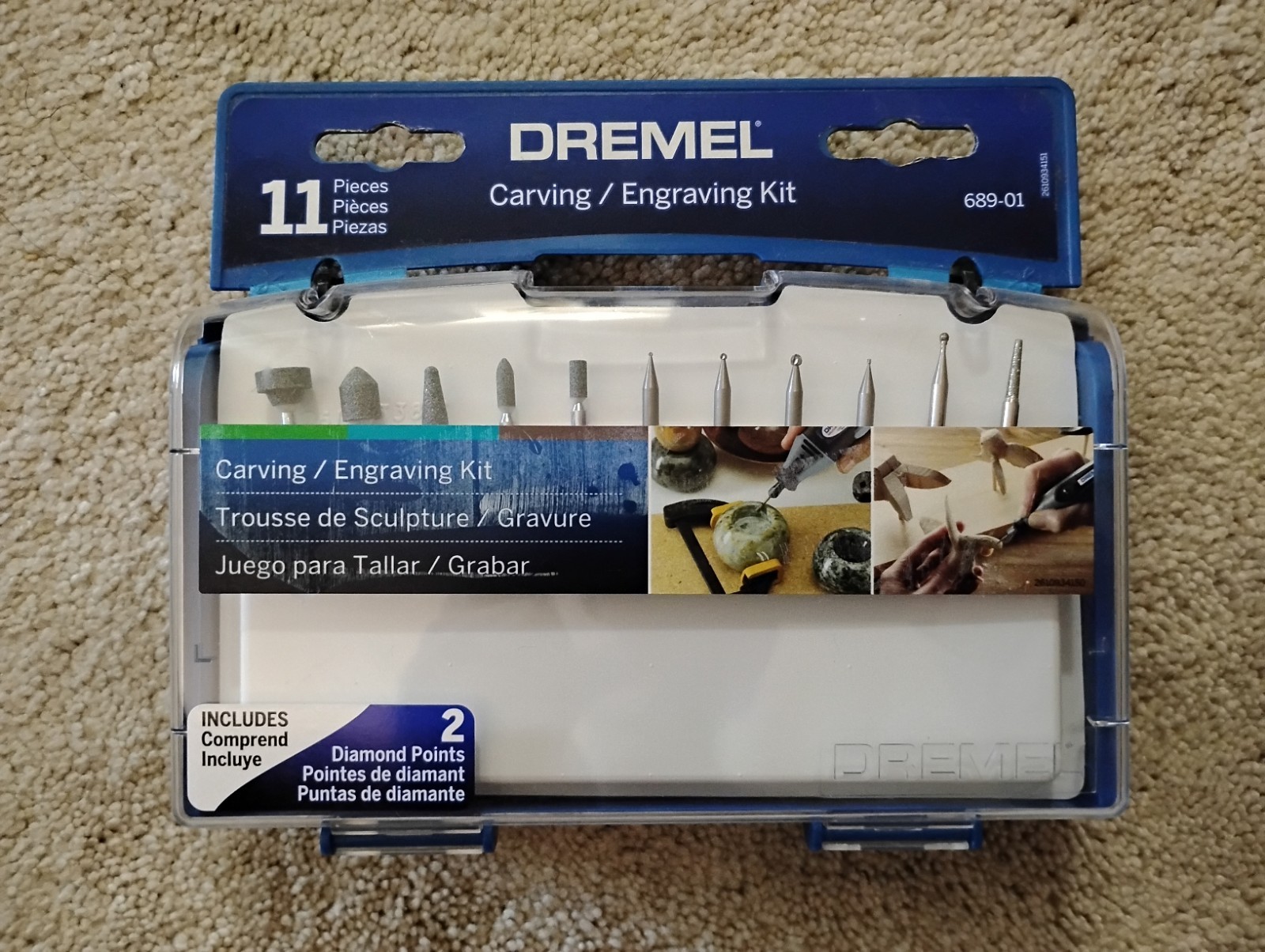 Dremel 11pc Carving/Engraving Kit 689-01