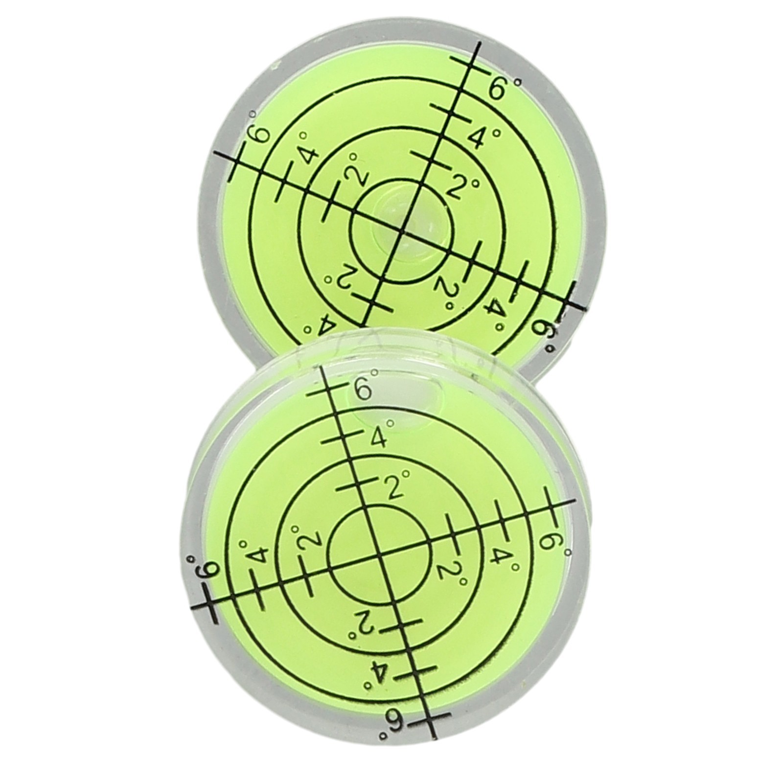 2 Pcs Wear Resistant Degree Mark Bubble Level 32 * 7mm Precision Bubble Level