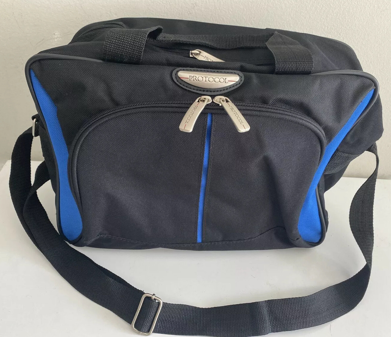 Protocol Computer Bag Two Compartments Black/Blue by JC Penny Company