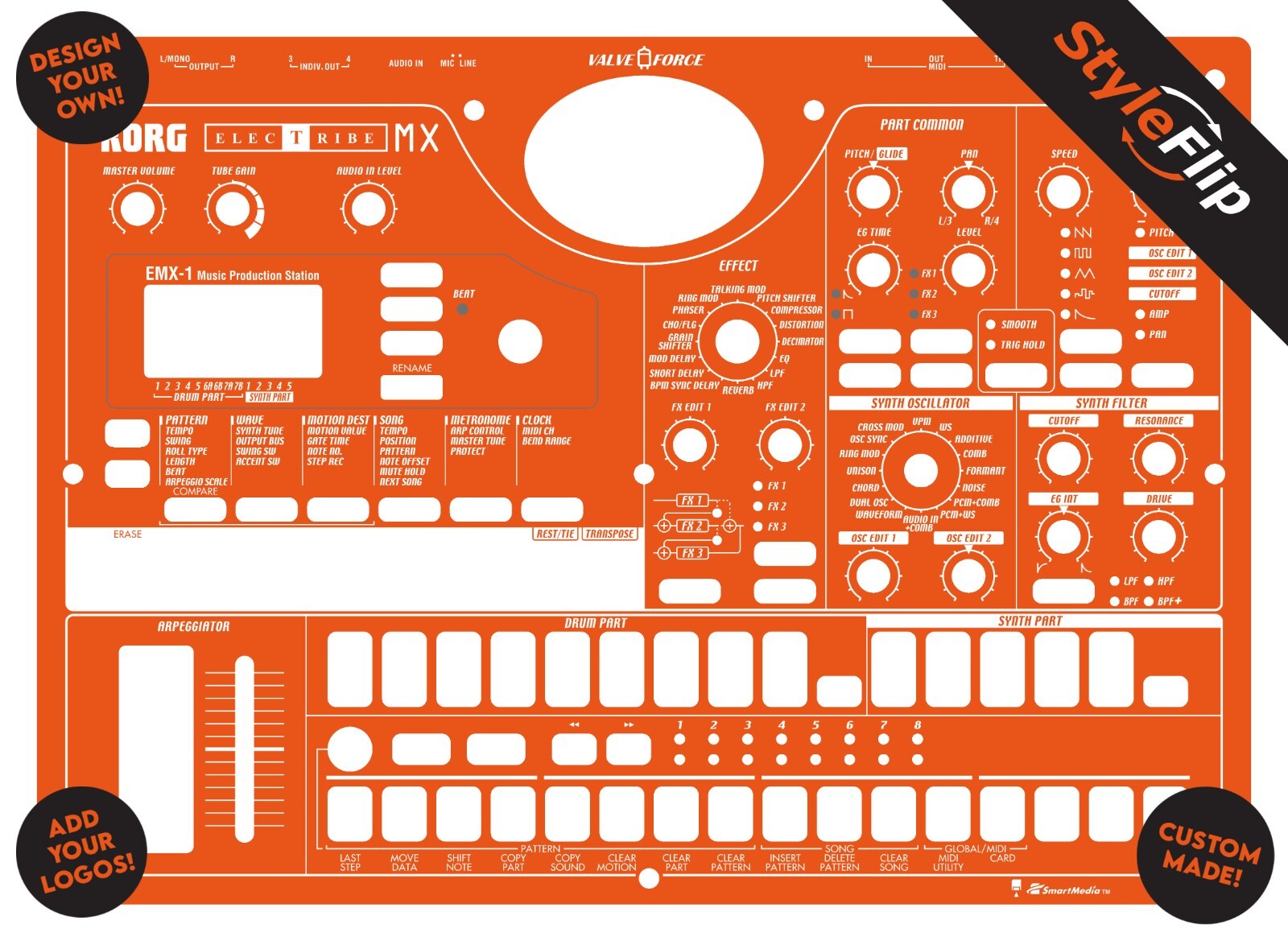 Korg Electribe MX Skin | Custom Design | Protective Decal | StyleFlip Skins