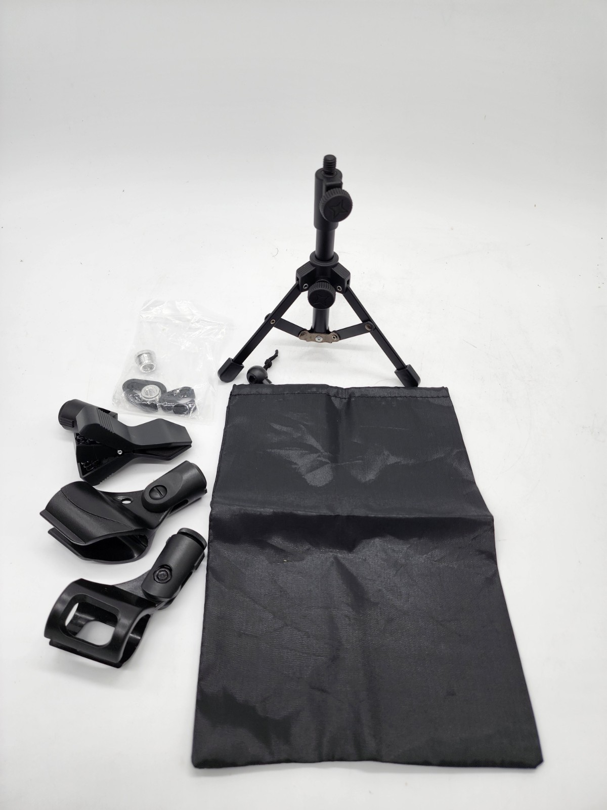 4 Pack Desktop Microphone Stand Clamp Mount Kit Adjustable Table Mic Holder New