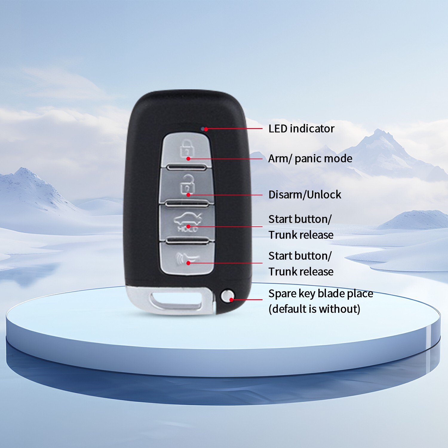 EASYGUARD PKE universal burglar alarm and remote start push button keyless start