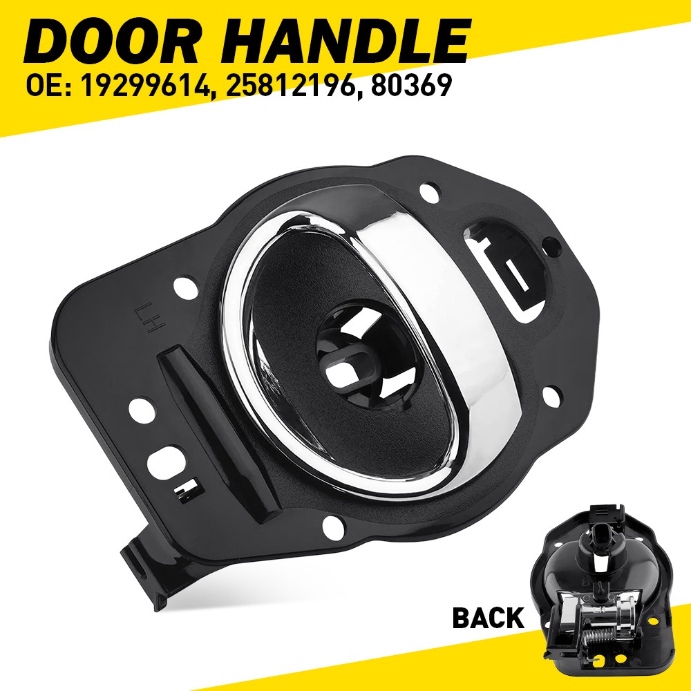 Left Driver Side Inside Interior Door Handle Chrome F/R For Chevy HHR 2006-11 EV