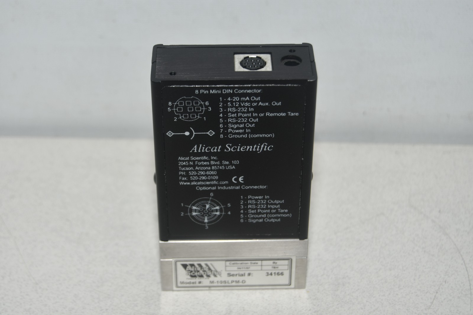 ^ Alicat M-10SLPM-D Flow Controller #X8339