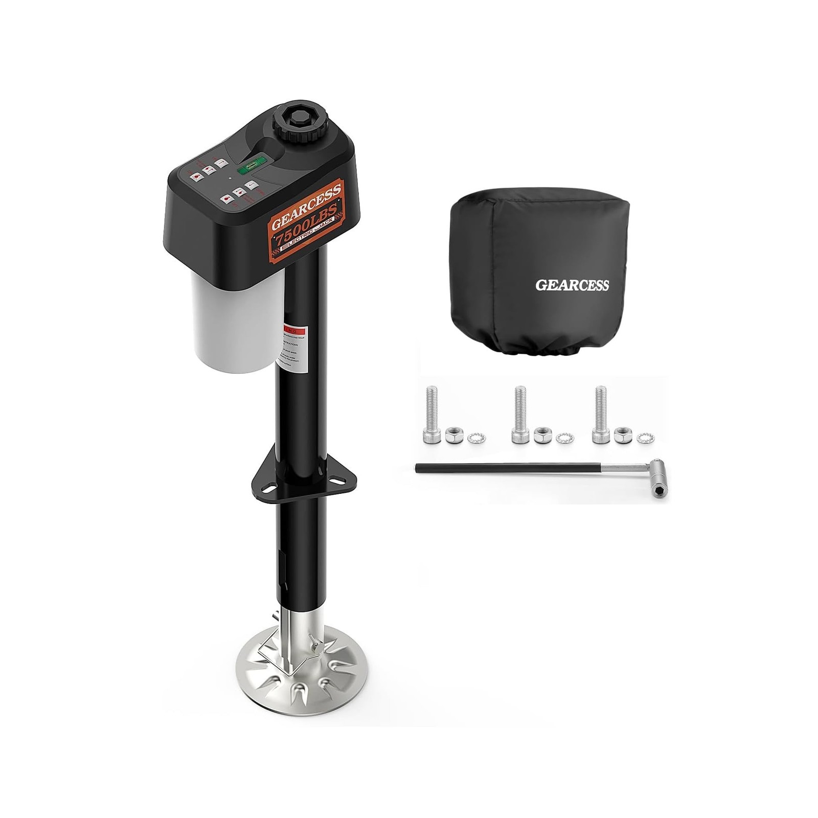 Electric Trailer Jack 7500LBS, 12V Heavy Duty RV Tongue Jack, IP65 Waterproof...