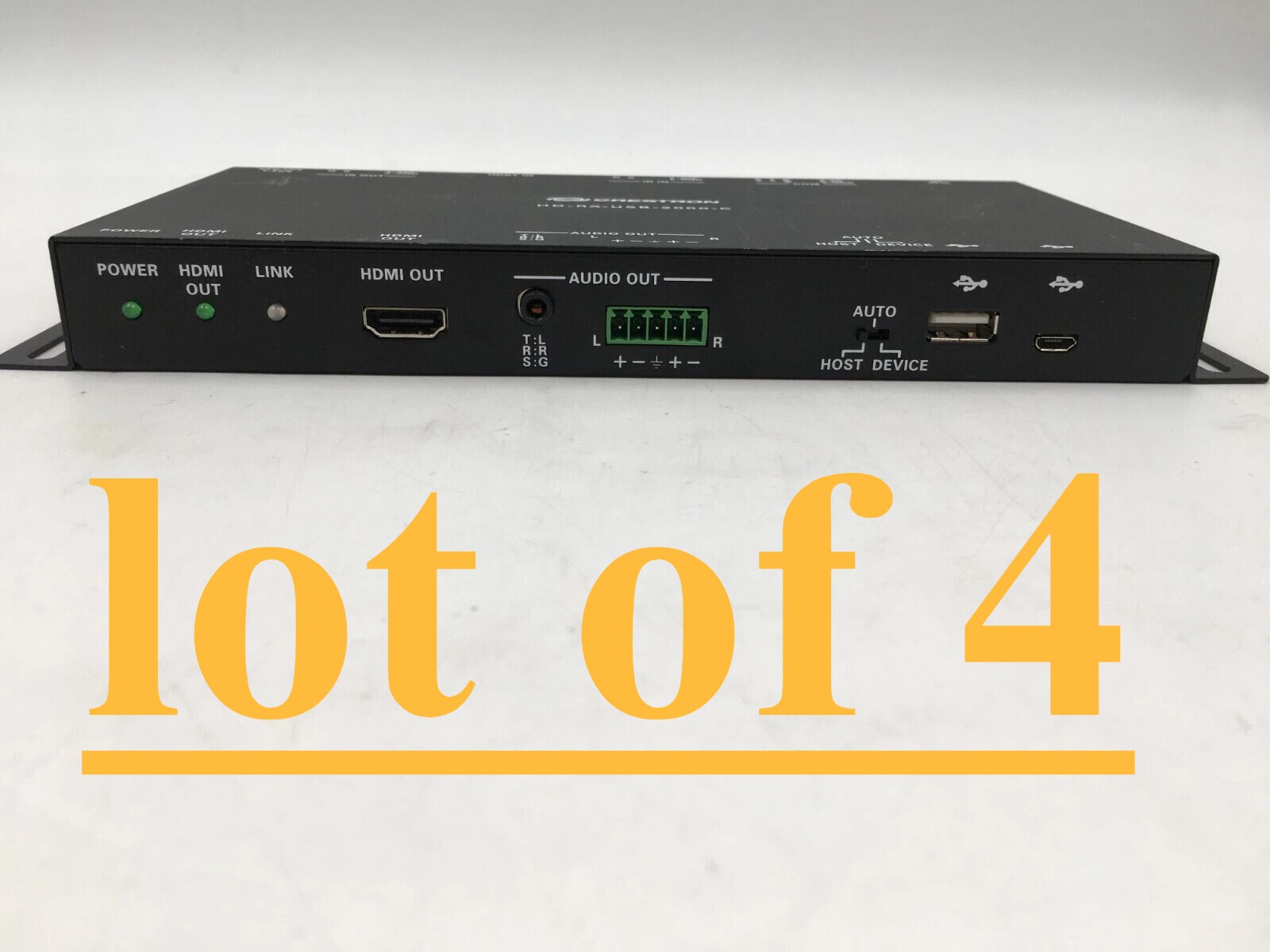 LOT OF 4 CRESTRON HD-RX-USB-2000-C RECEIVER - NO POWER ADAPTOR Free Shipping
