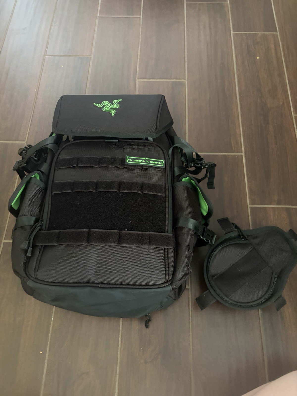 Razer Tactical Gaming Backpack Team Esports Black W/ Neon Green Lining