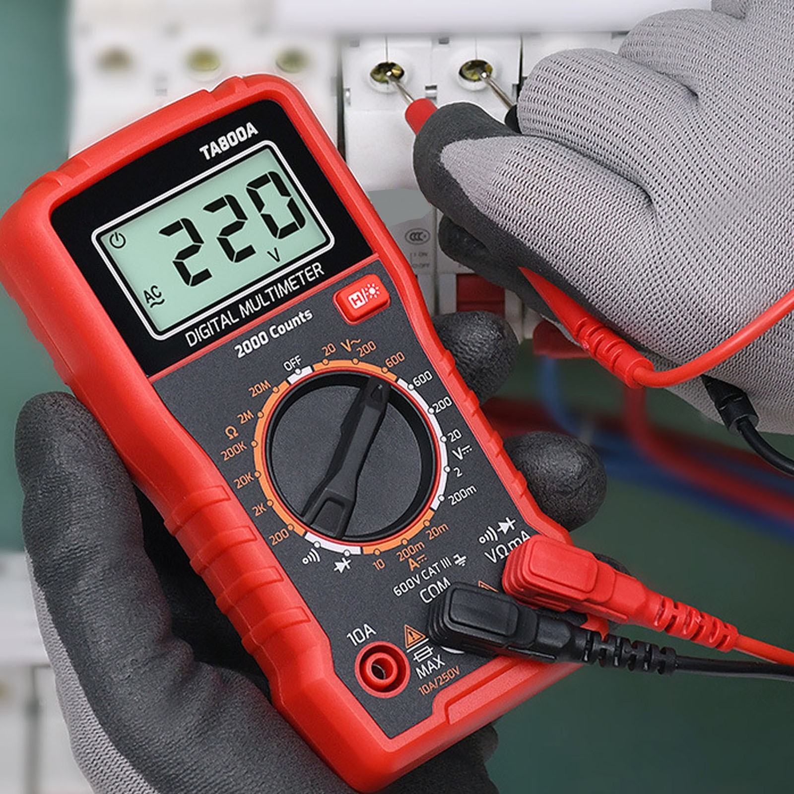 TA800A Digital Multimeter with True for rms and NCV Detection for Professional