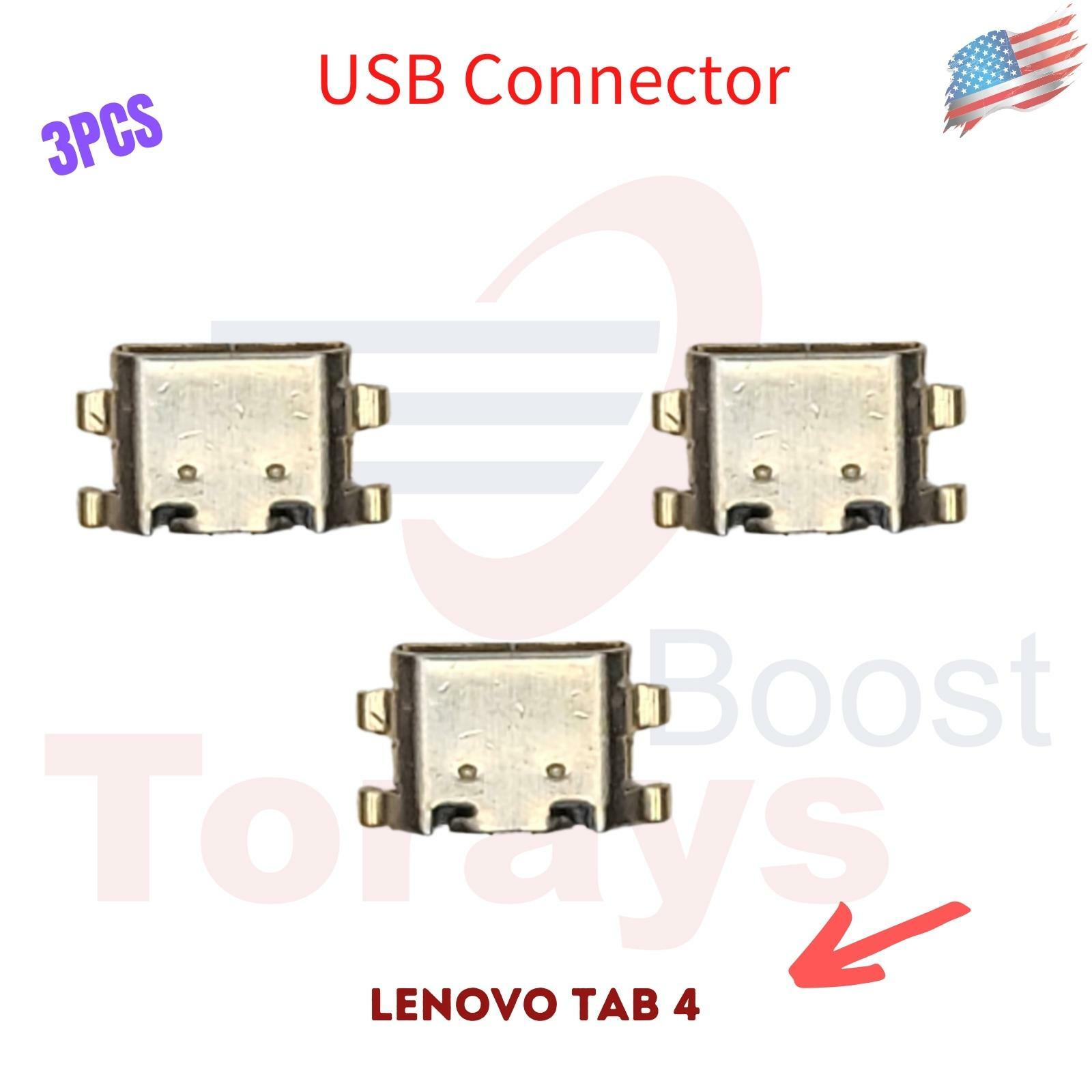 Micro USB Charging Port Sync For Lenovo Tab4 TB-8504F TB8504F Tablet 3Pcs