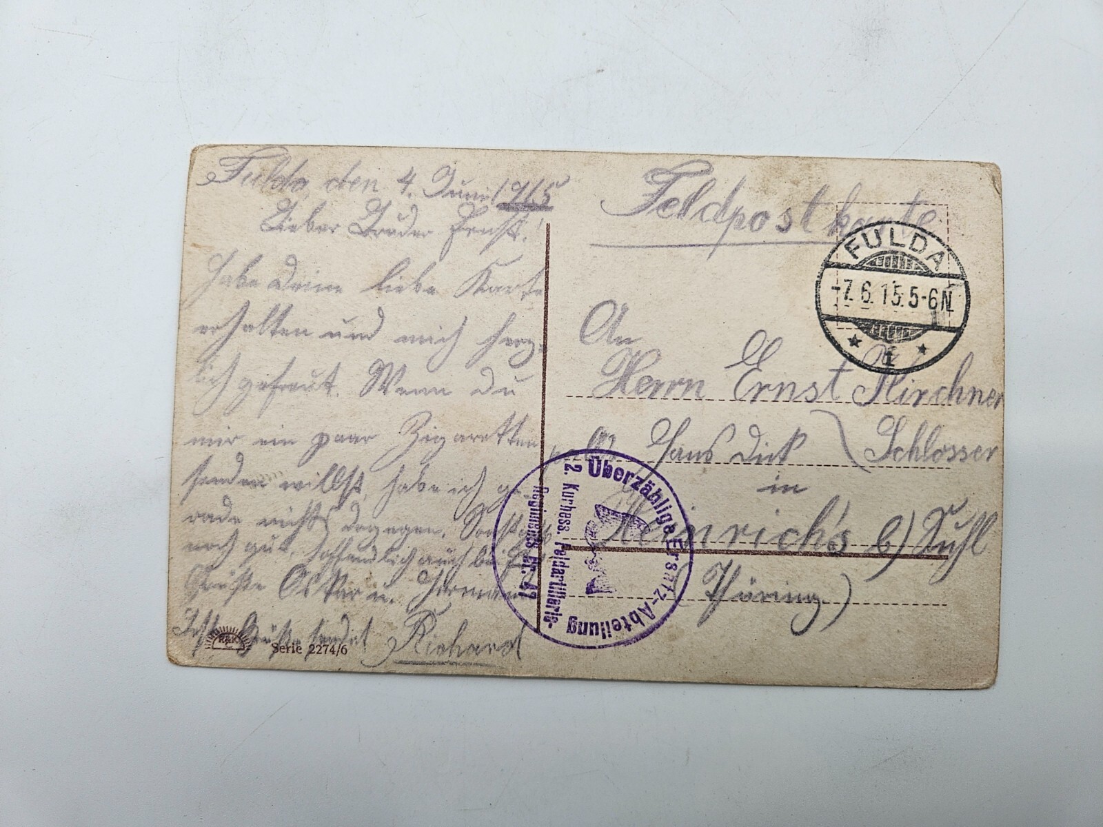 HA2084: Postcard, Is Den Love Ein Verbrechen?