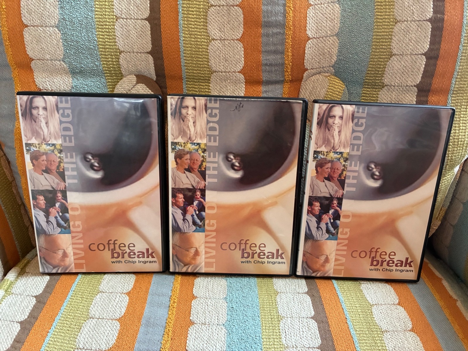 Living on the Edge Chip Ingram 3 RADIO SHOW CDs Two still with inner inserts
