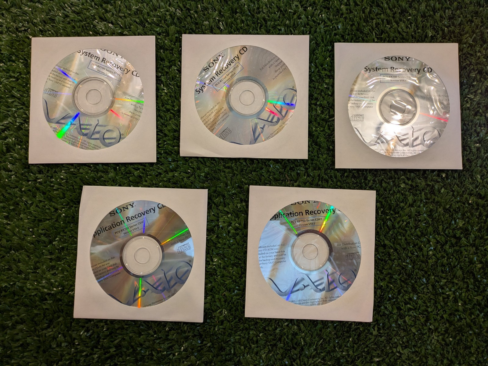Sony VAIO System Application Recovery CD's PCV-RX700 2002 VINTAGE PC