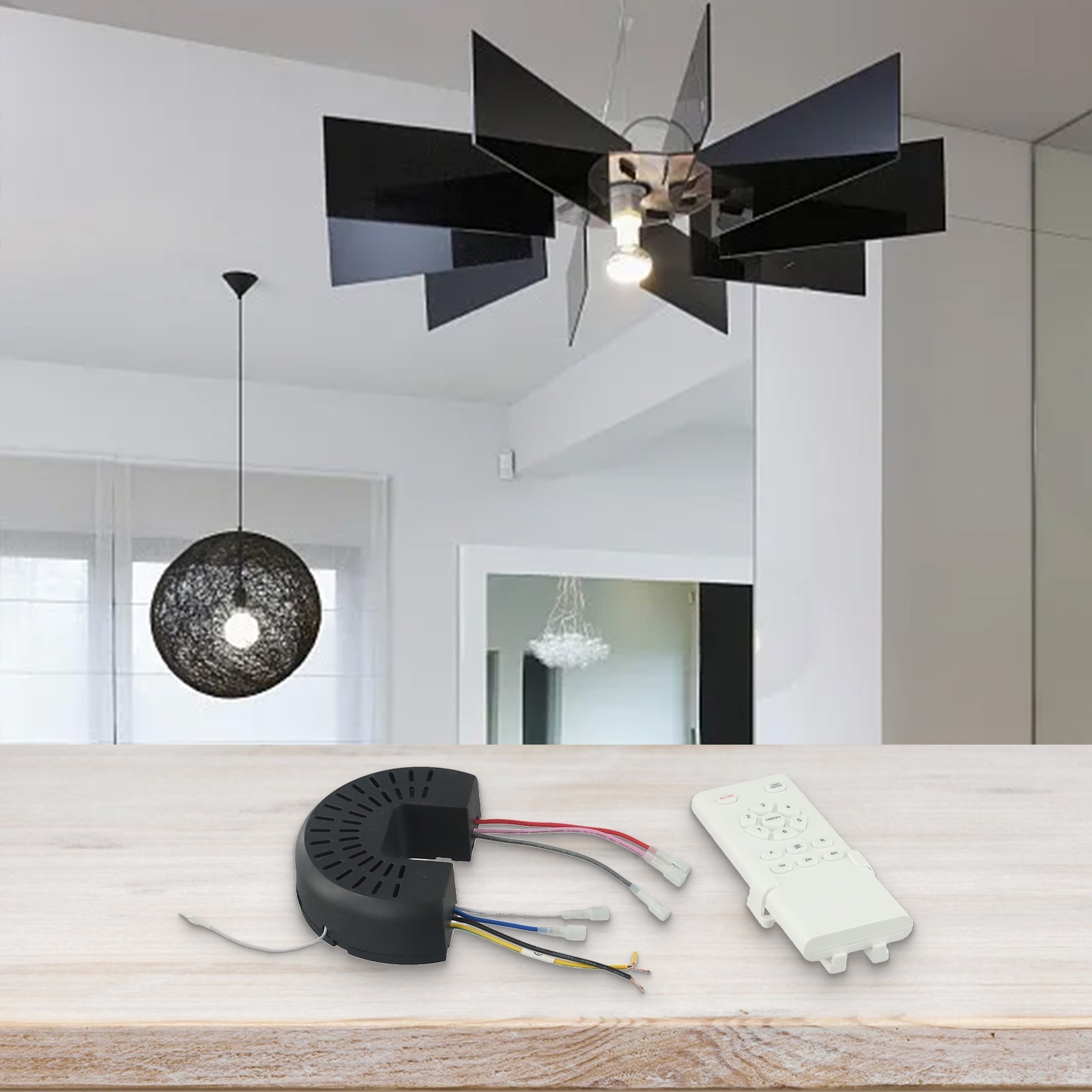 Home Ceiling Fan 6-Speed Ceiling Fan Light Ceiling Fan Light Controller