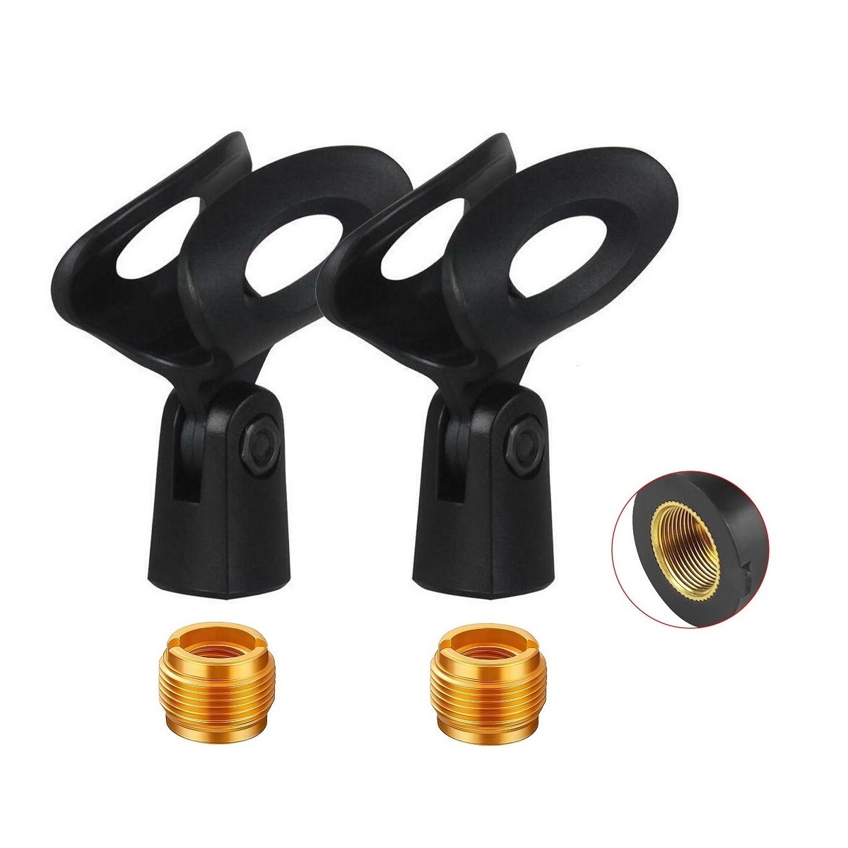 2 Pack Microphone Clip for Sennheiser Professional E 835 Dynamic Cardioid Vocal