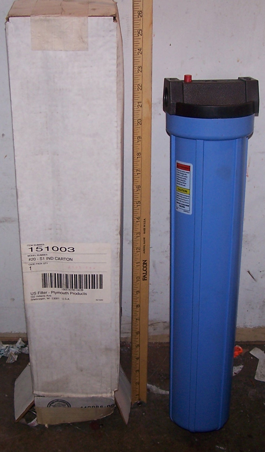 NEW PLYMOUTH US FILTER CARTRIDGE AND FILTER MODEL 151003