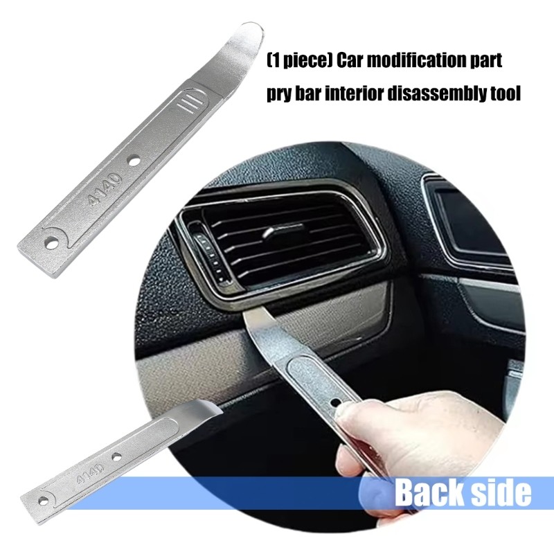 4140 Pry Tool Steel Pry Bar for Automotive Interior Demolition Ergonomic Grip