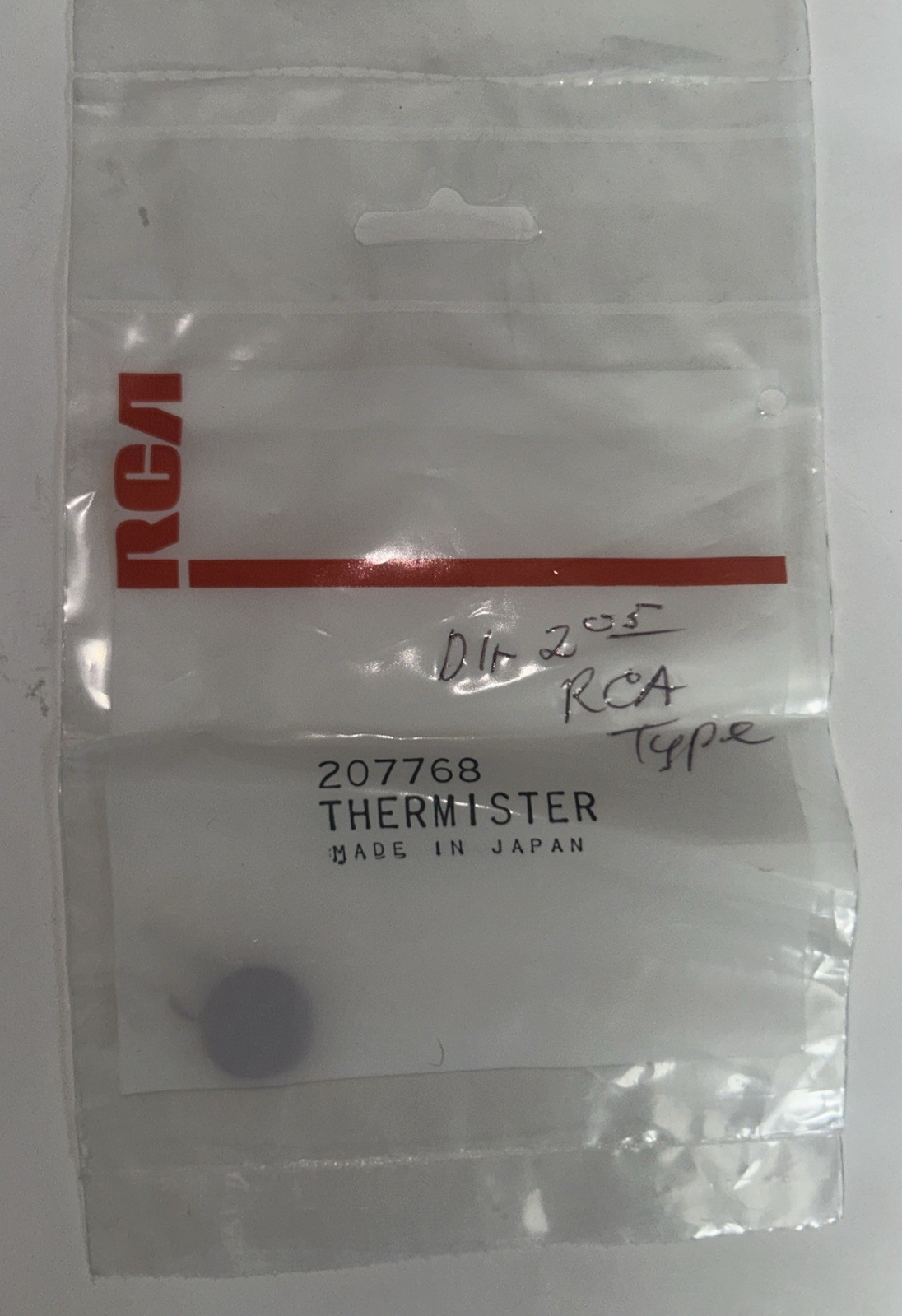 * New Old OEM Parts RCA 207768 Thermister Sealed Made In Japan Brand New