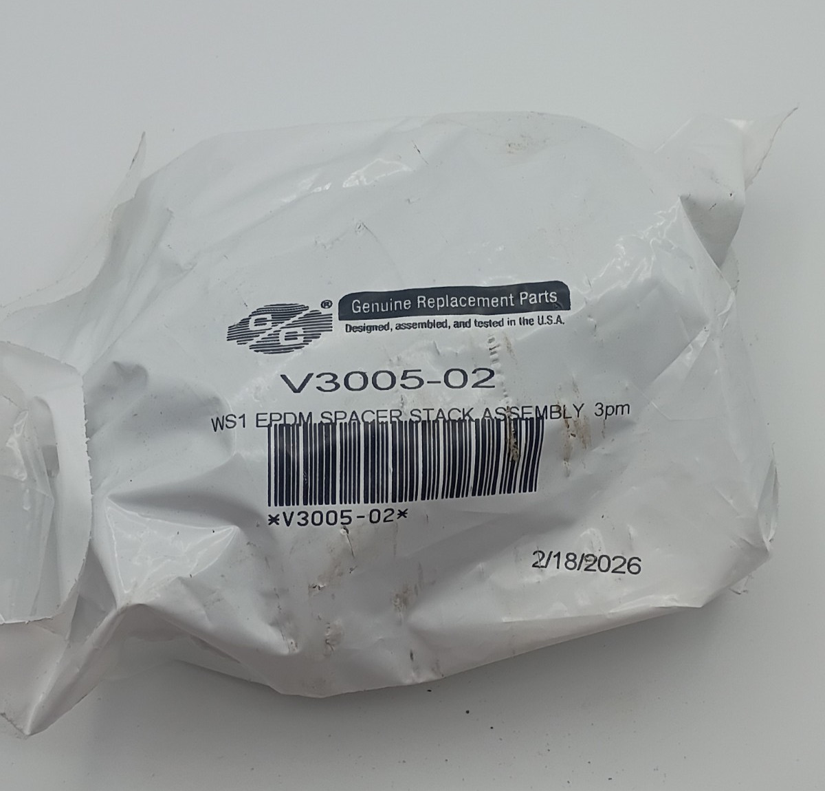 C C Genuine replacement parts -WS1 EPDM SPACER STACK ASSEMBLY  3pm  V3005-02