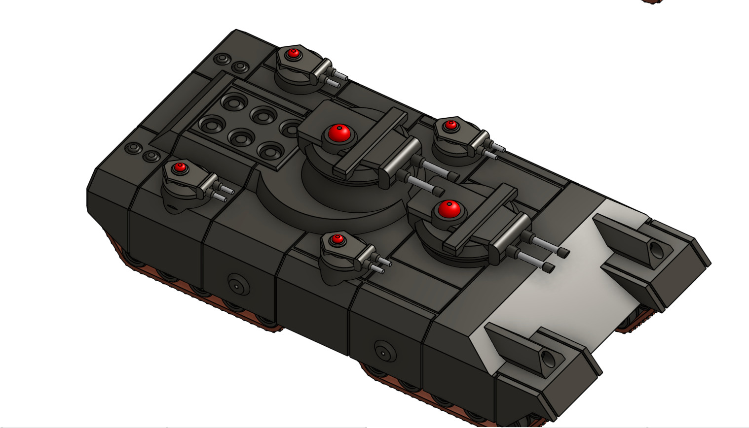 6 mm miniature Type 23 Mod B (r)  Sentinel Tank, unpainted,  Ogre, Battletech
