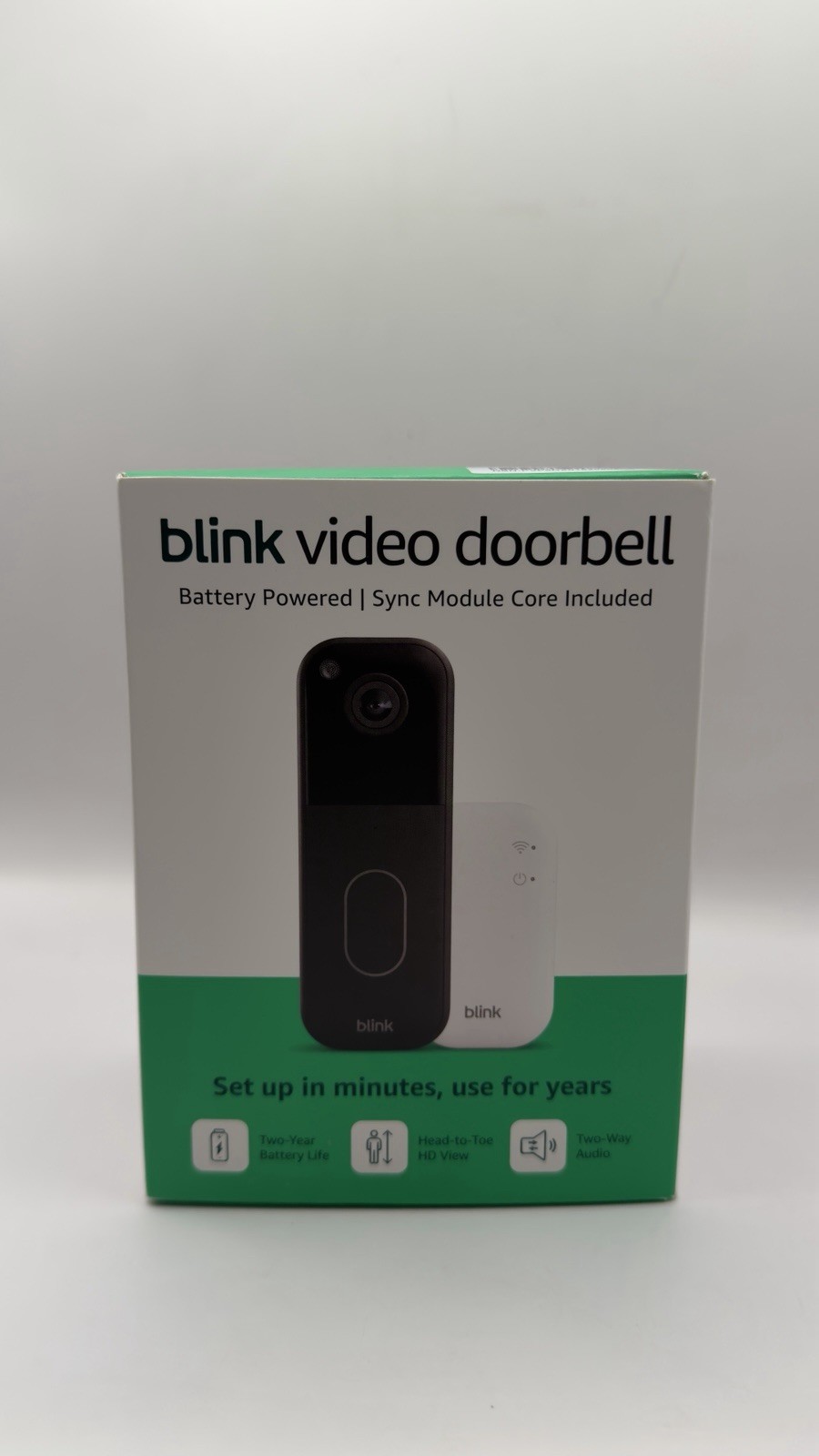 Blink Video Doorbell Battery Powered with Sync Module Core Included NEW Sealed