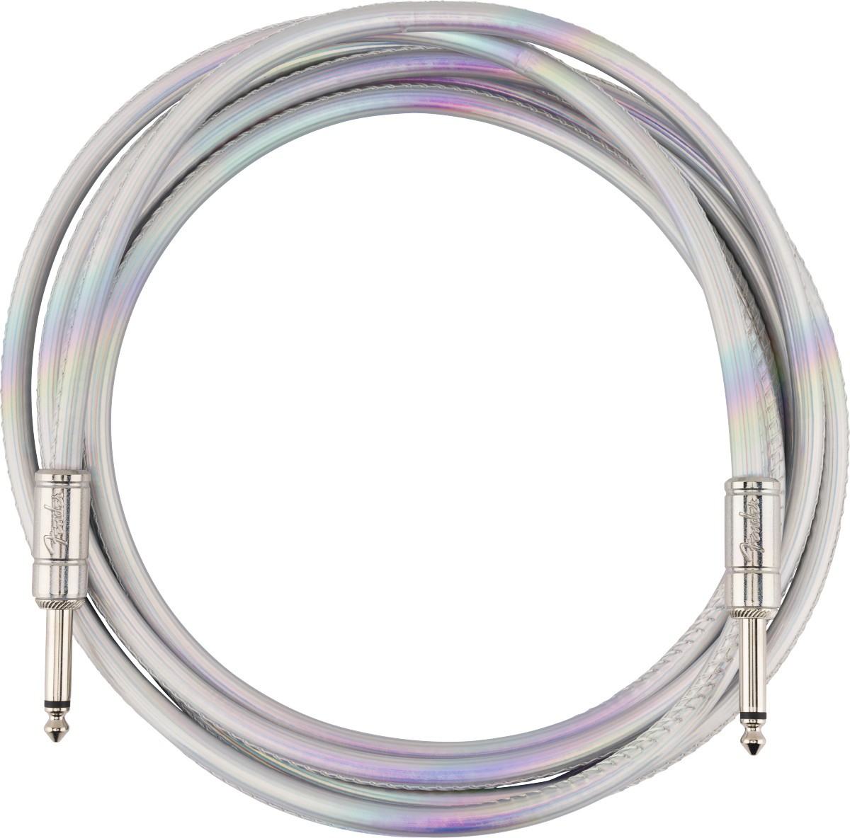 Fender Contour 1/4" Instrument Cable, 10', Iridescent
