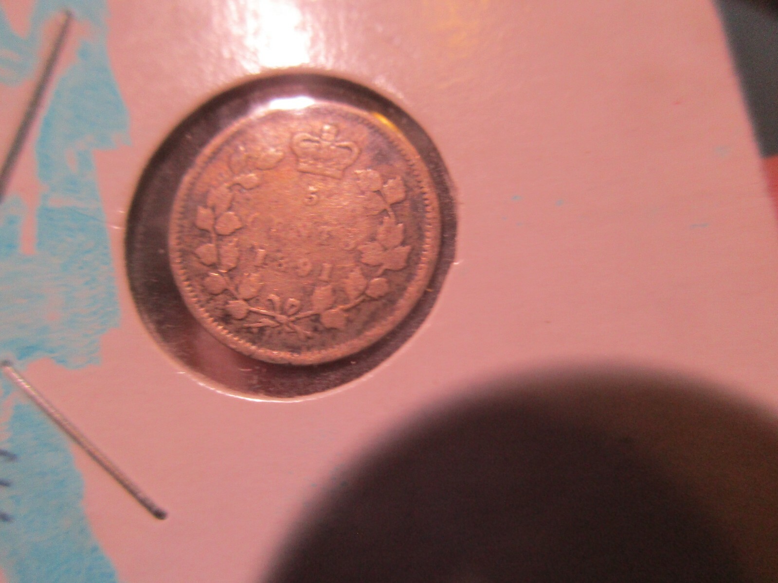 Canada - 1891 Sterling Silver 5c - Victoria - 02102201