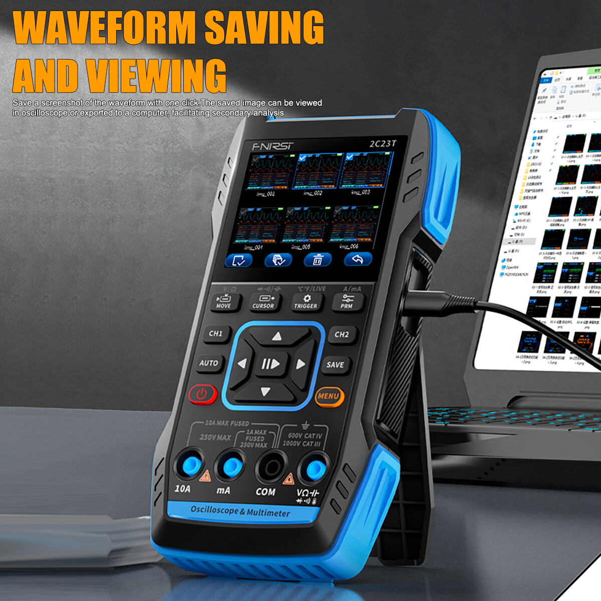 FNIRSI 2C23T *Handheld Function Signal Generator+Digital Oscilloscope Multimeter