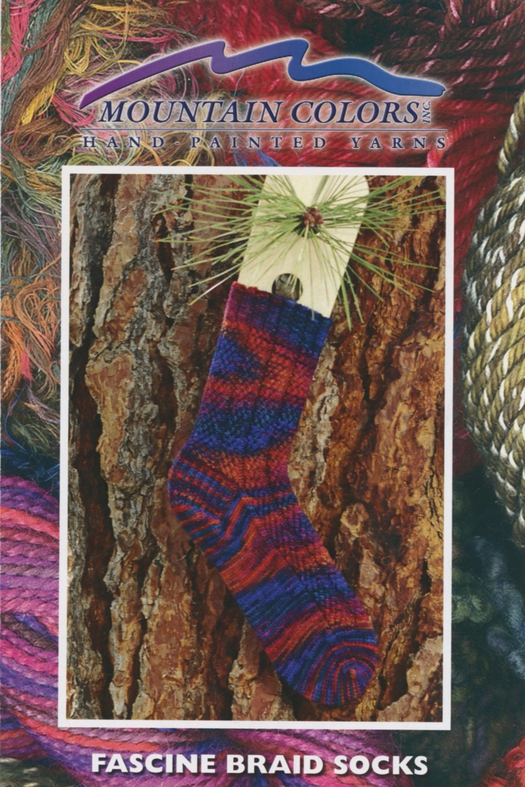 Mountain Colors Knitting Pattern -Fascine Braid Socks - Pattern Only