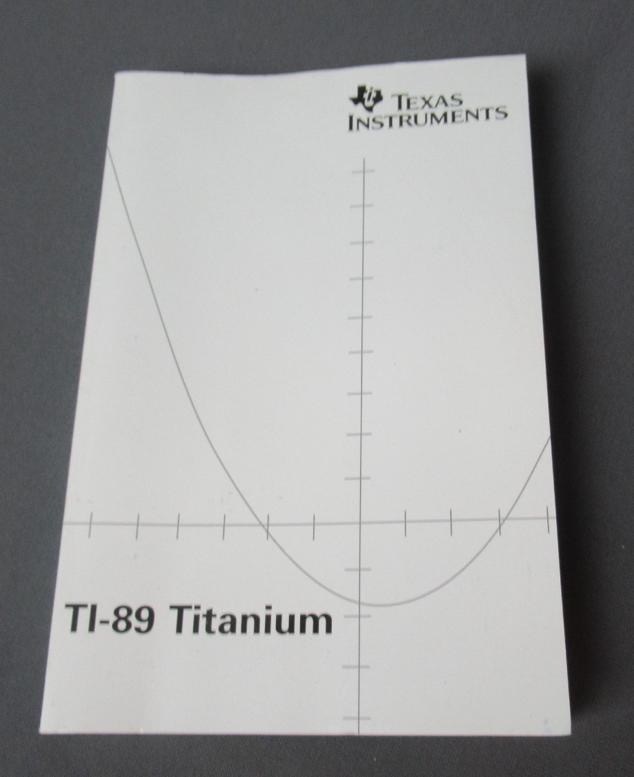 Texas Instruments Manual - TI-89 Titanium - English - aa6 lm