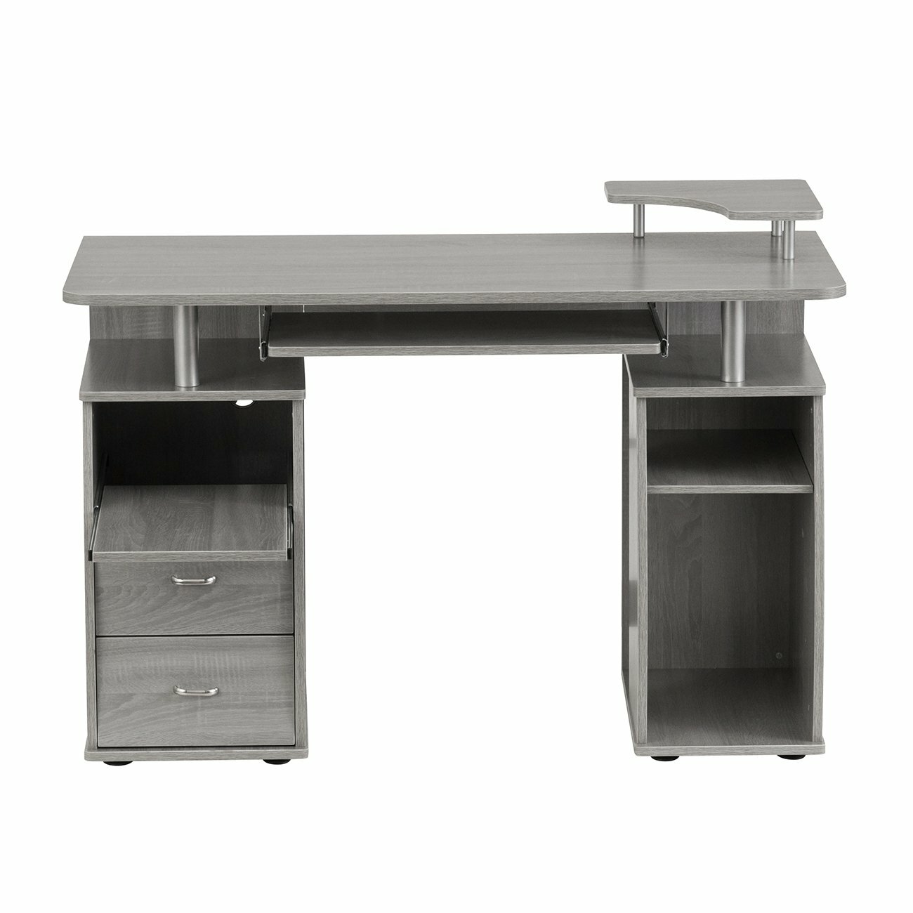 Techni Mobili Complete Computer Desk with Pull-Out Keyboard & Multiple Storage