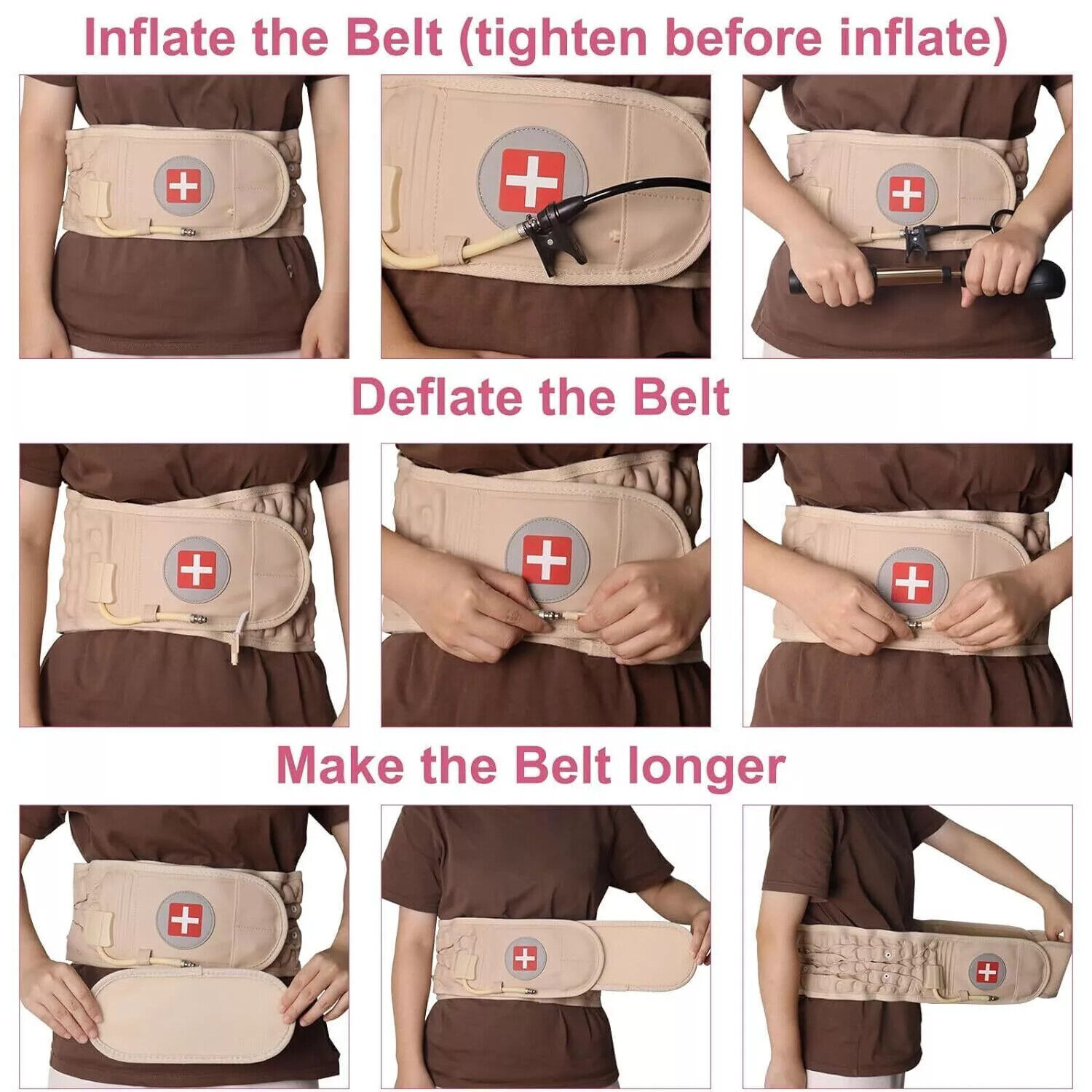 2025 New Dr Ho's Decompression Belt Back Brace Lumbar Support Extender Belt