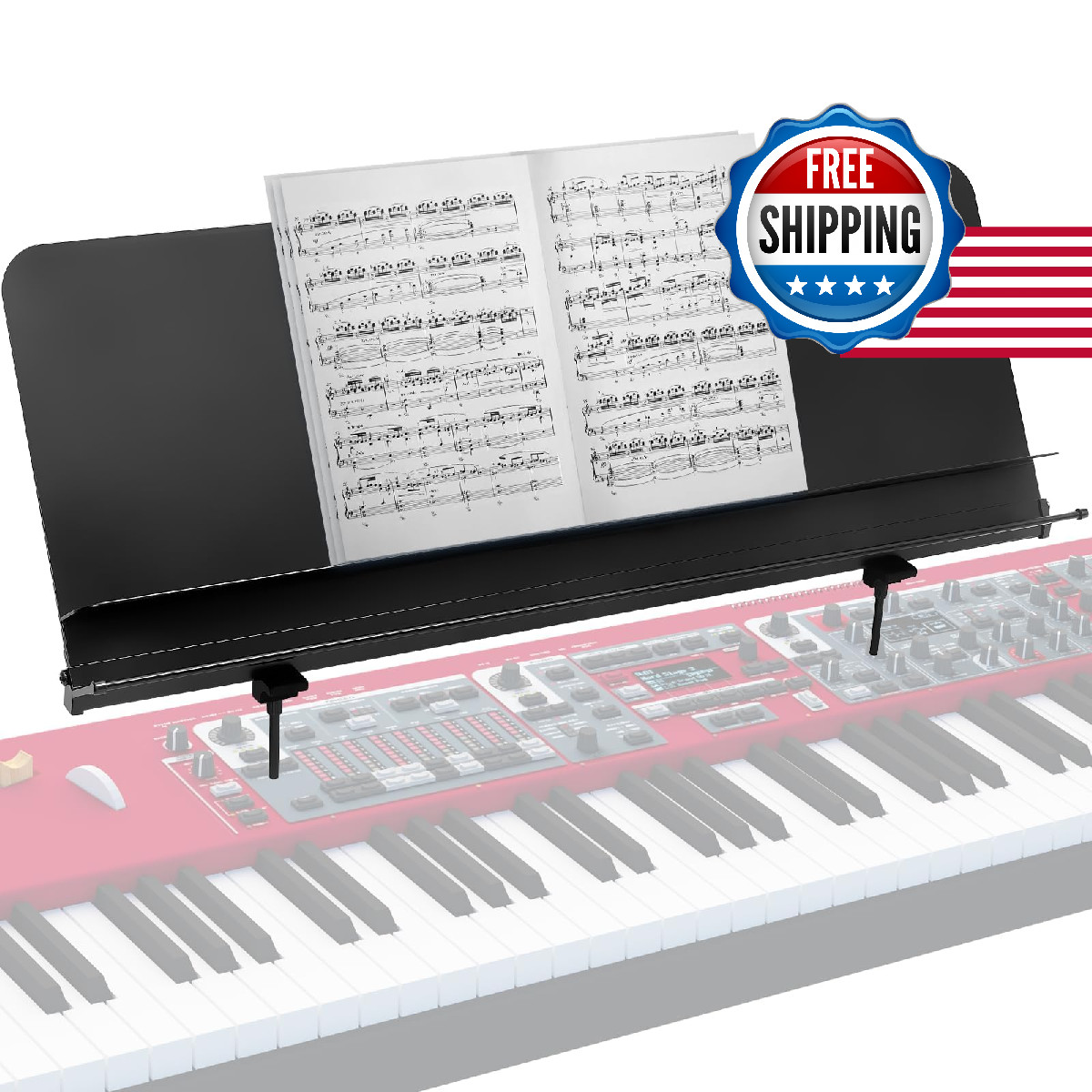 Liquid Stands Sheet Music Stand for Nord Keyboard - Fits All Nord Grand Stages 7