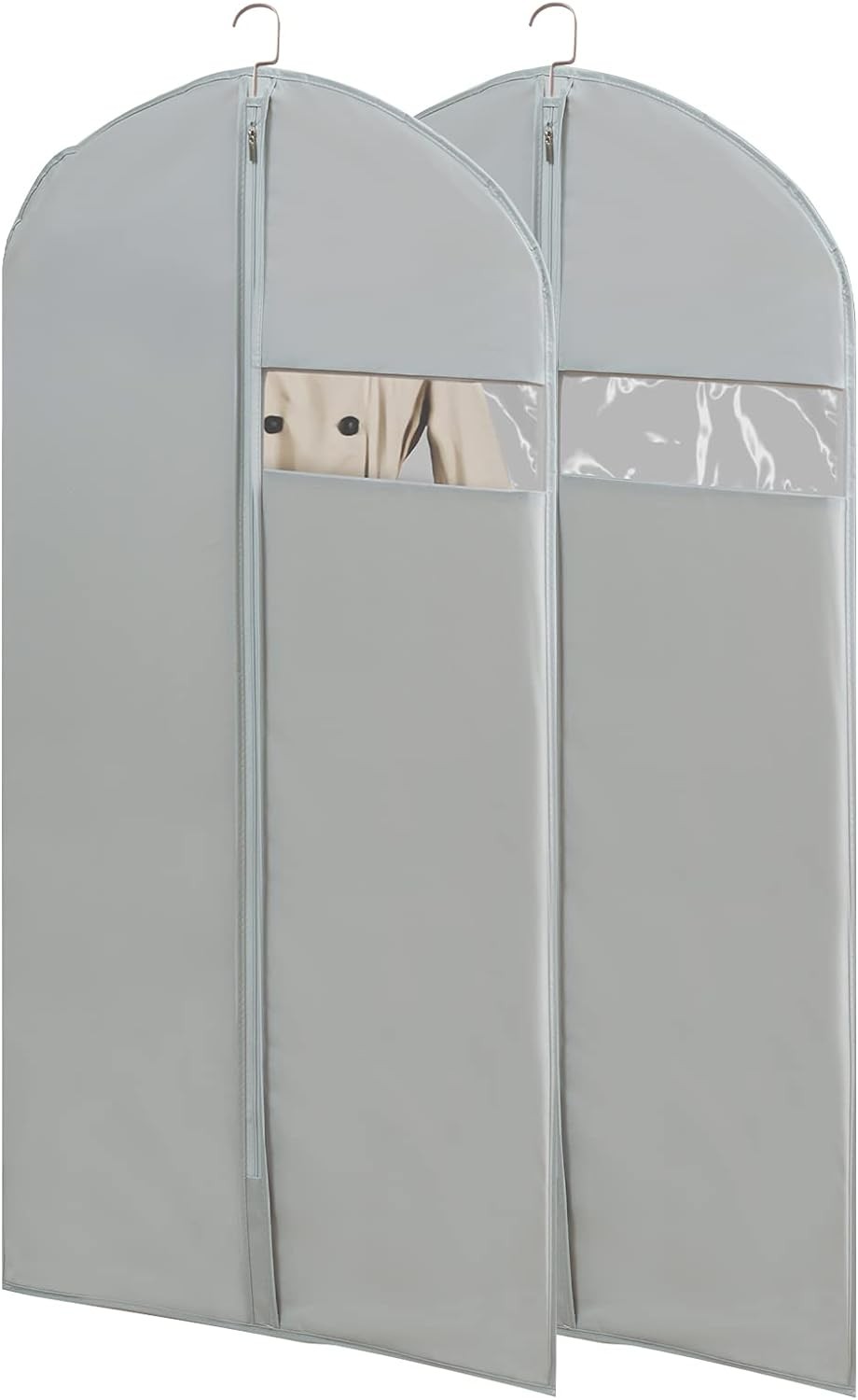 Garment Bags for Set of 2(23.3'' X 50''), Transparent