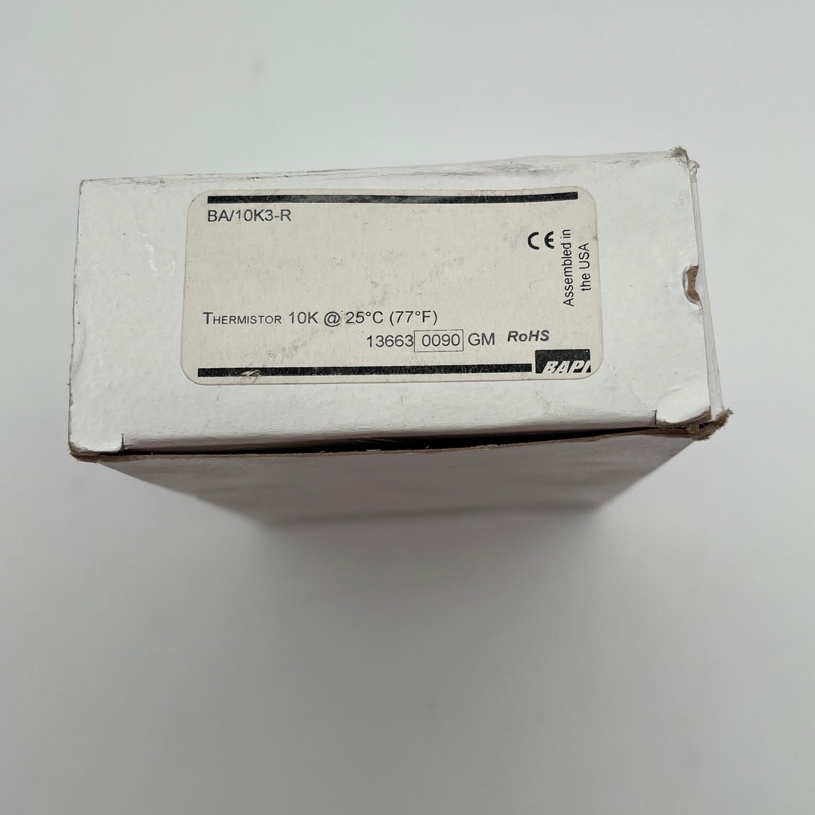 BAPI BA/10K3-R Wall Mount Thermistor 10K-3 Temperature Sensor Beige HVAC NEW