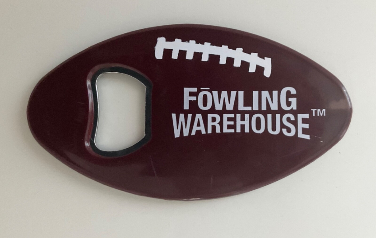 NIP Fowling Warehouse Football Bottle Opener NEW