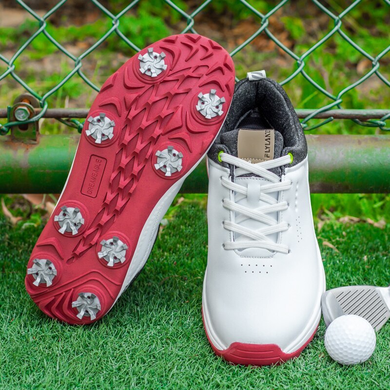 Waterproof Men's Golf Shoes Professional Golf Spikes Shoes Non-Slip Sneakers