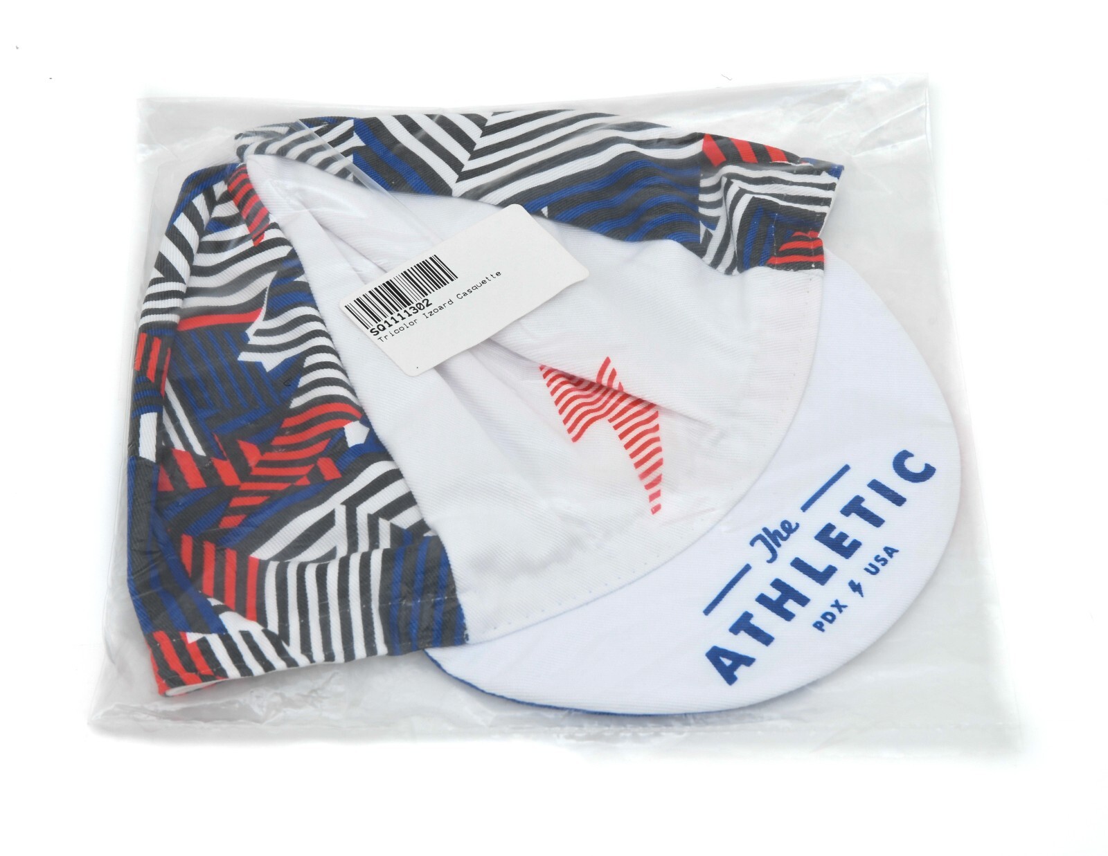 The Athletic PDX Cycling Cap ONE SIZE Blue Red White Road Gravel Mountain Bike