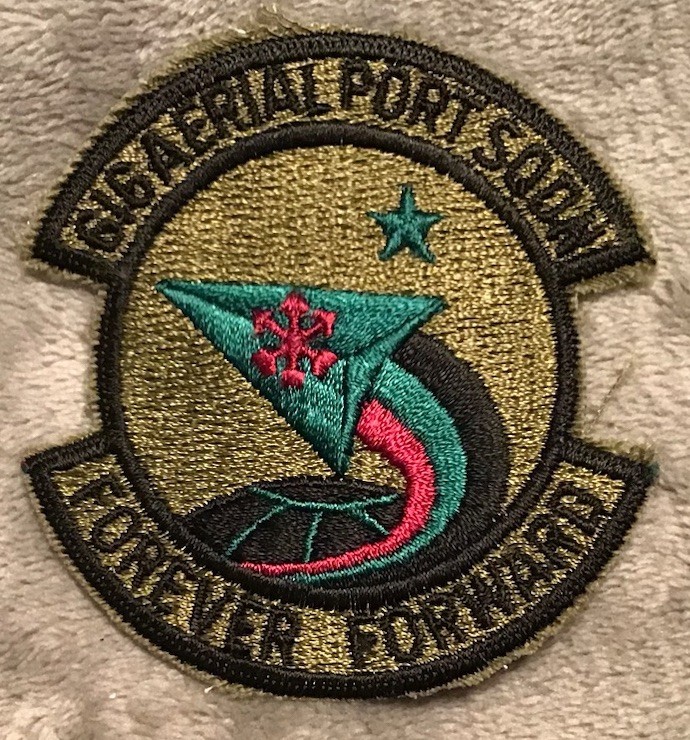 US Air Force 616th Aerial Port Squadron Insignia Badge Emblem Subdued Patch
