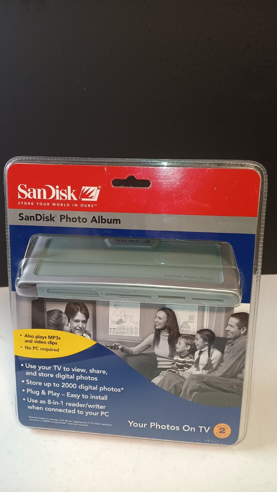 SANDISK Photo Album Card Reader Photos on TV SDV2-A-A30