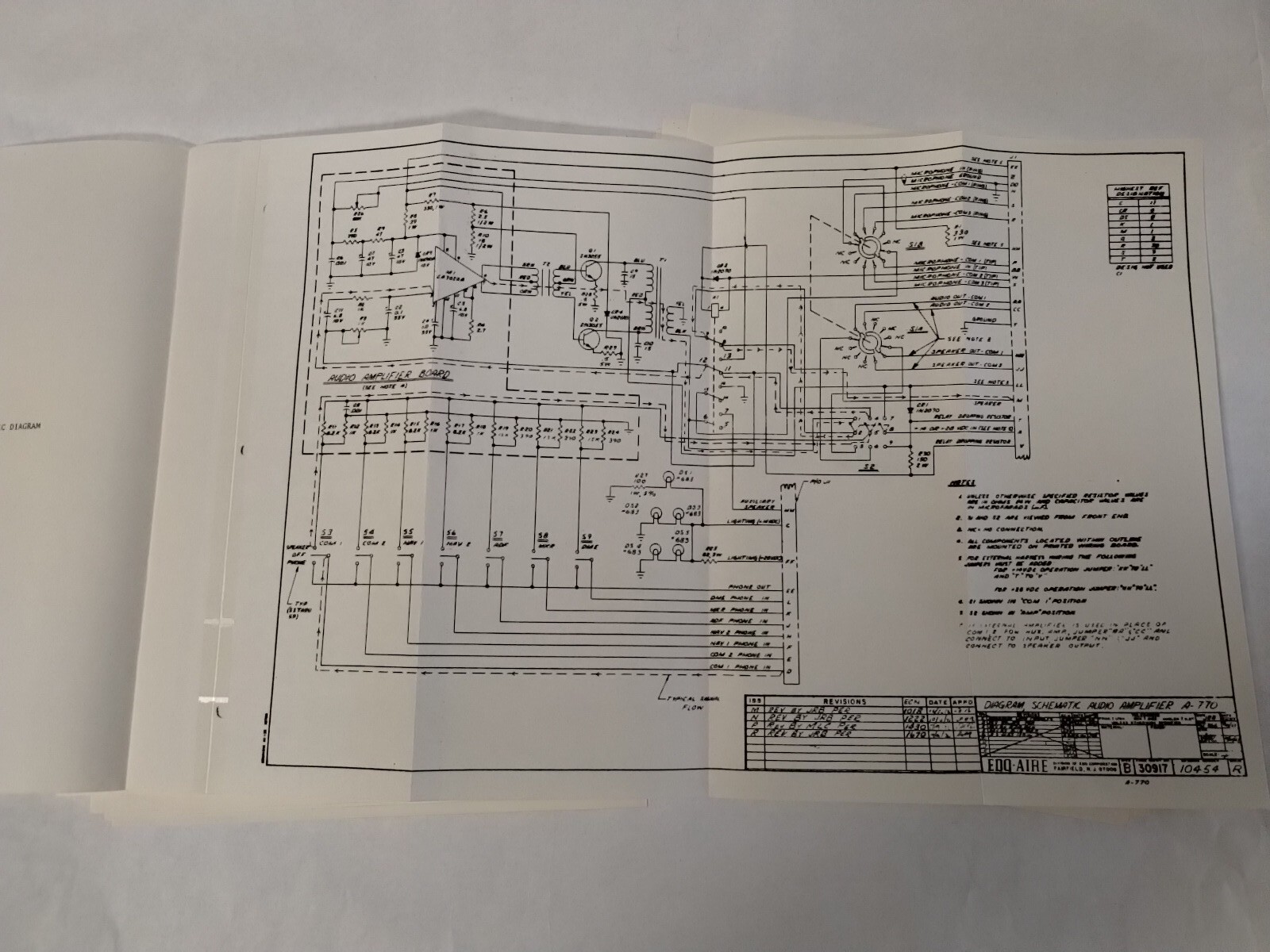 Edo-Aire A-770 Audio Amplifier Instruction Manual-Copy