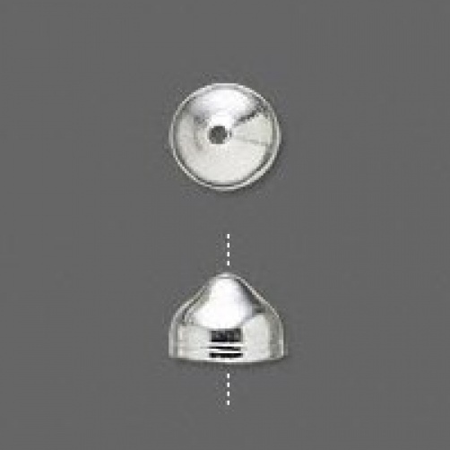 50* Plated End Cap String-on Style for Multi Strand, 7x5mm ~ Pick your finish!
